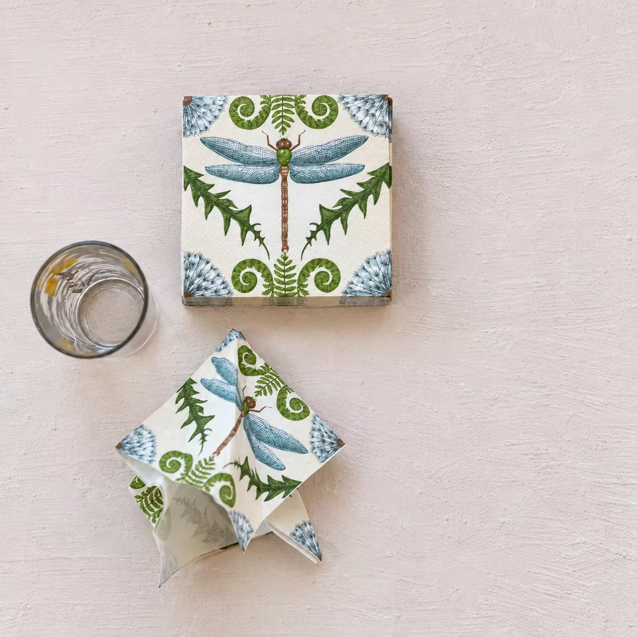 Creative Co-op - Dragonfly Cocktail Napkins