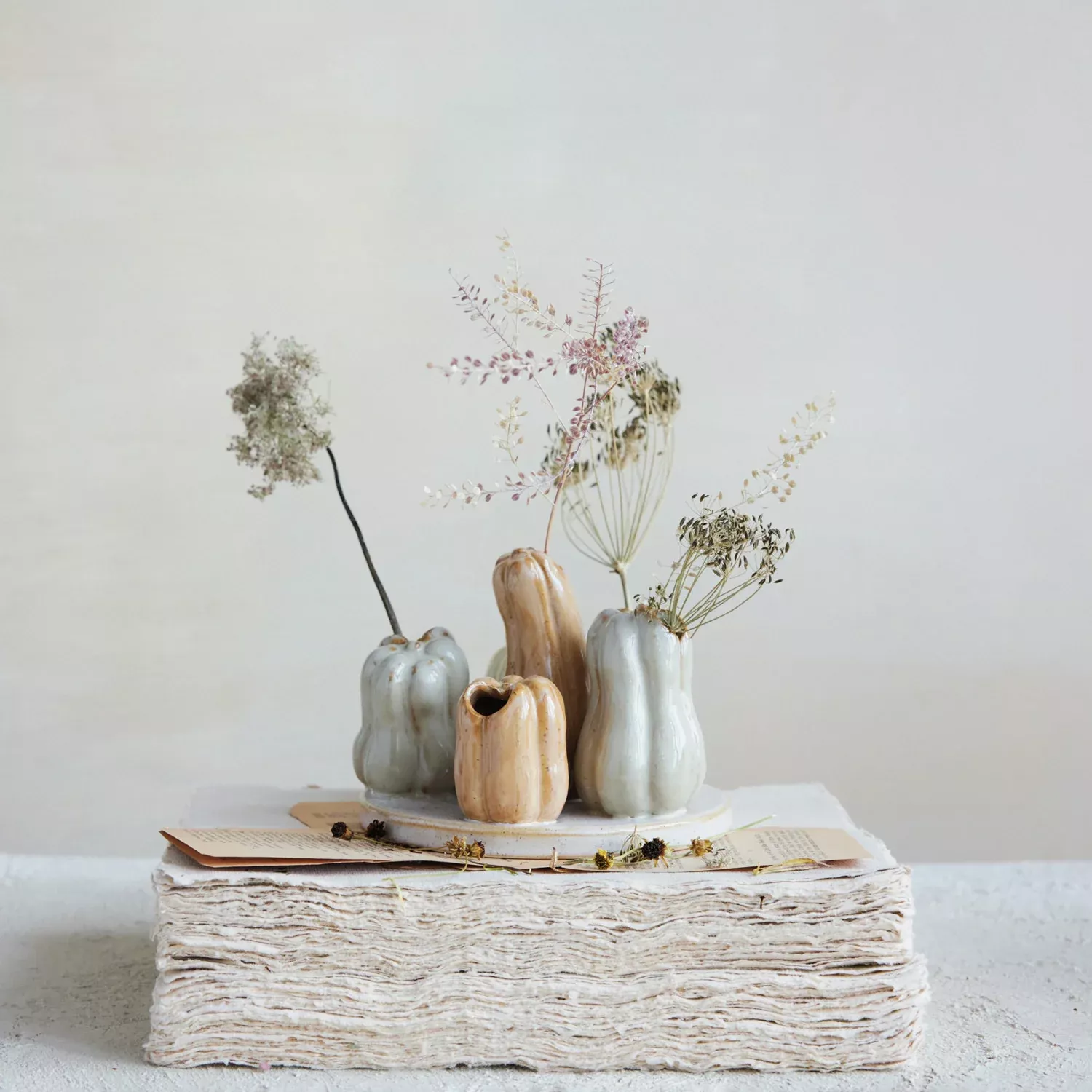 Creative Co-op - Gourd & Pumpkin Shaped Vase