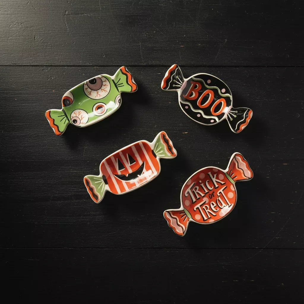 Creative Co-op - Halloween Candy Shaped Dish