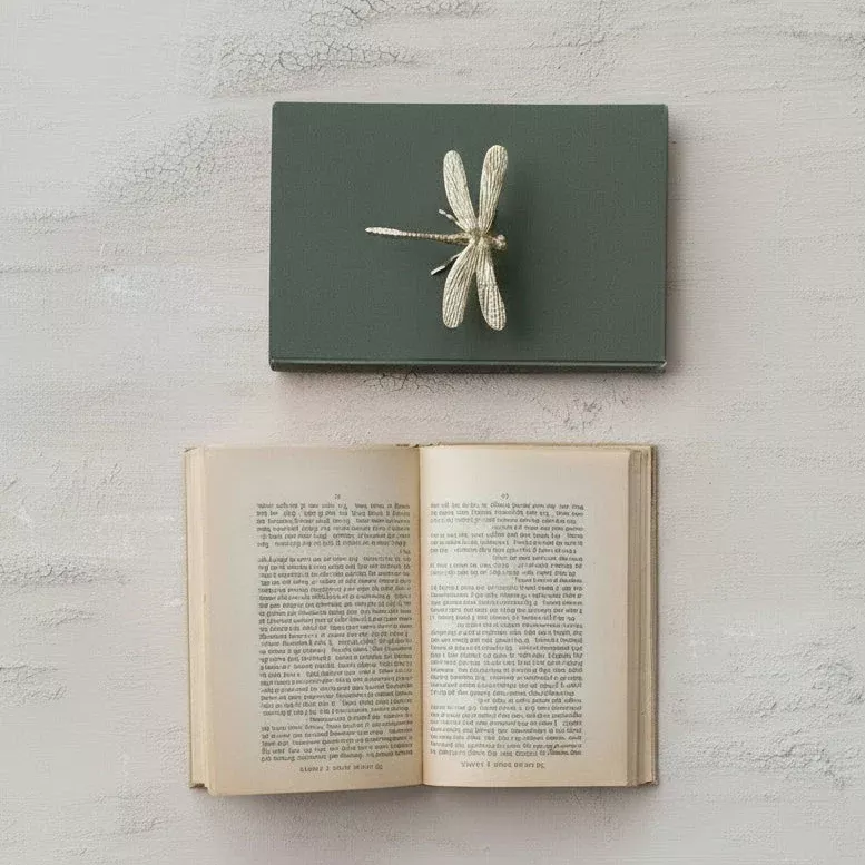 Creative Co-op - Pewter Dragonfly, Gold Finish