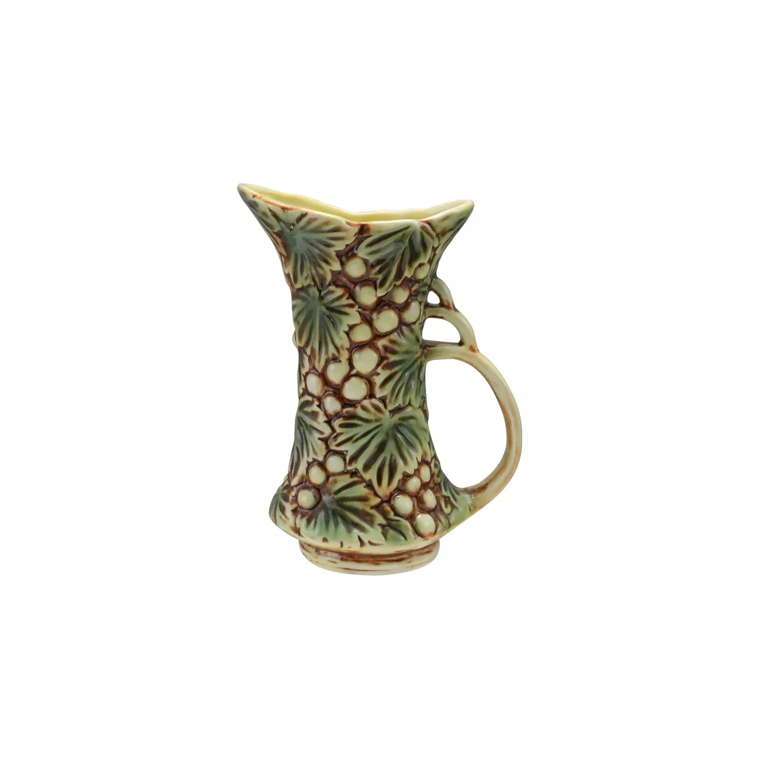 Creative Co-op - Vintage Reproduction Embossed Pitcher with Grapes