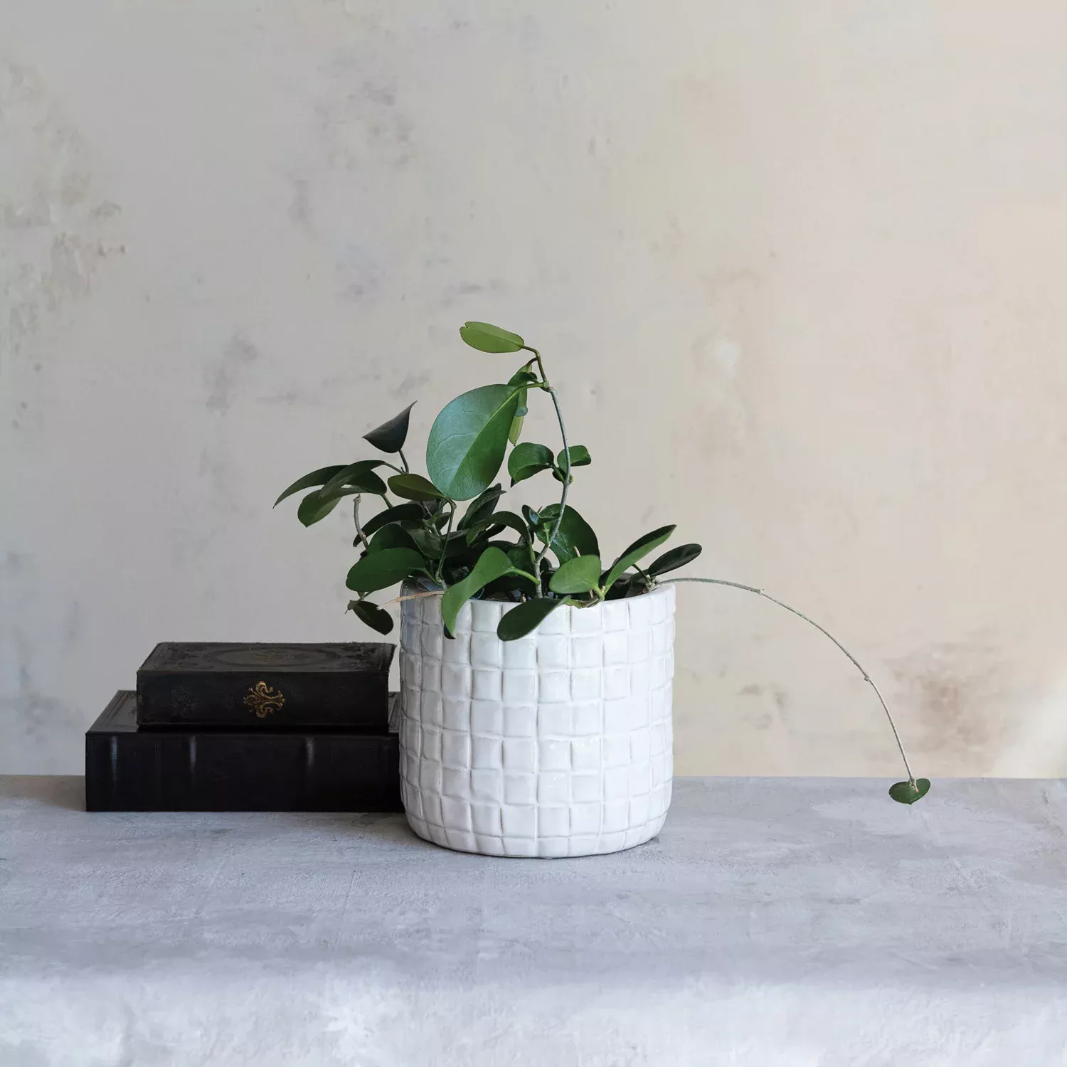 Creative Co-op - Woven Patterned Round Planter