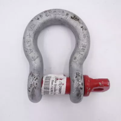 Crosby Carbon Steel Anchor Shackle 17,000lbs Screw Pin 1-11/16″ Eye Width