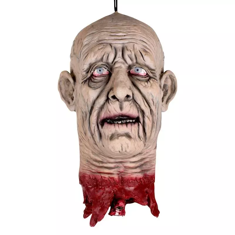 Cut-Off Old Man Head Halloween Decor, 13"