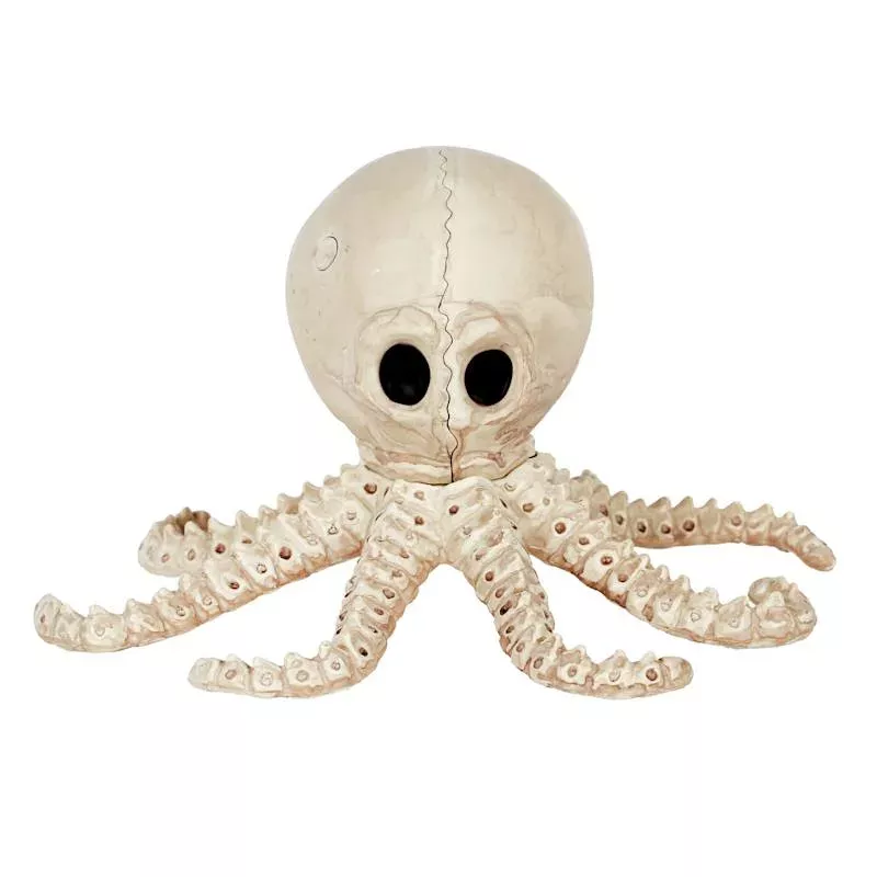 Cute Halloween Octopus Skeleton, 4.5"