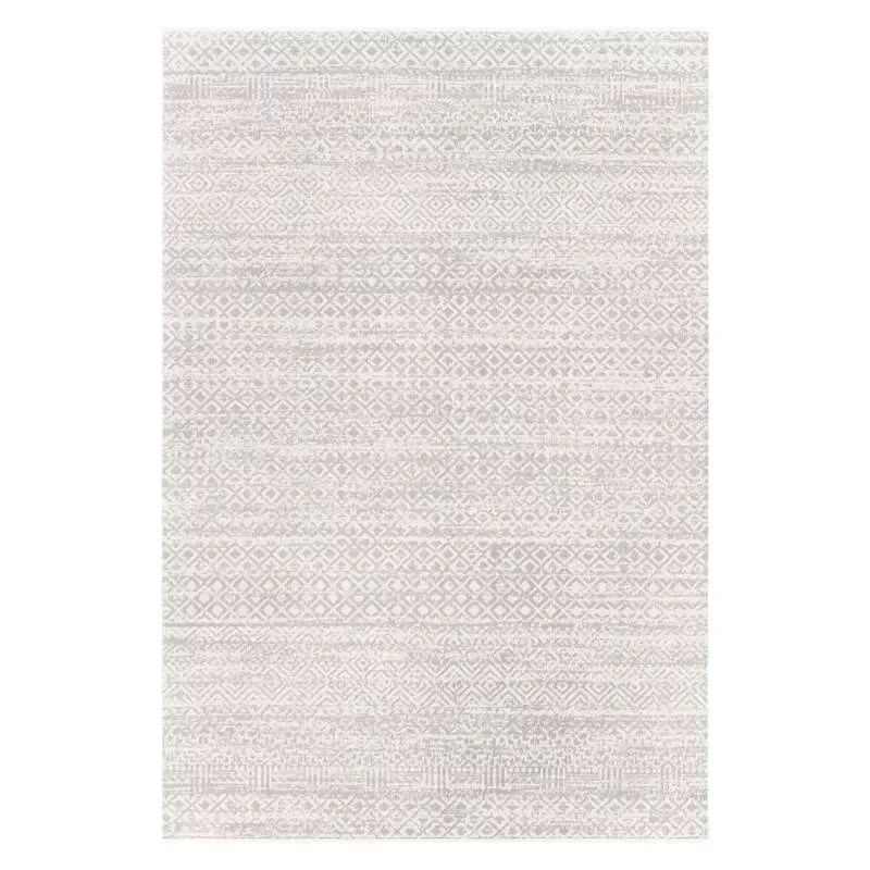 (D556) Lavadora Grey Global Design Washable Area Rug, 5x7