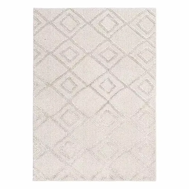 (D560) Brantley Grey Diamond Design Area Rug, 8x10