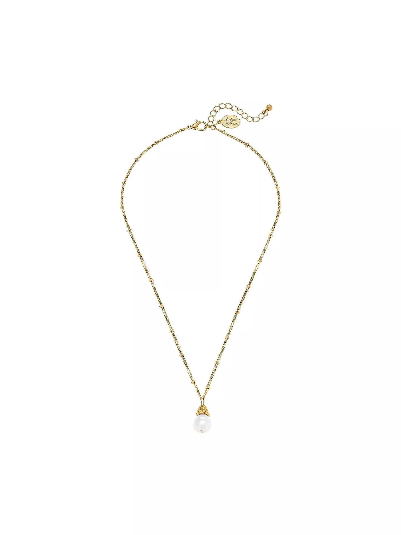 Dainty Pearl Drop Necklace