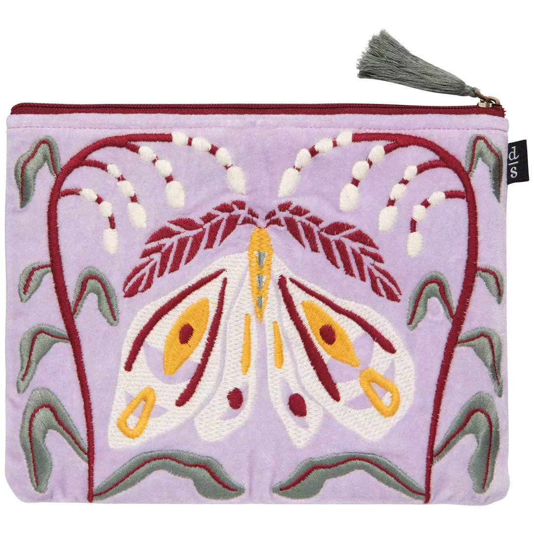 Danica - Nocturna Embroidered Flat Pouch