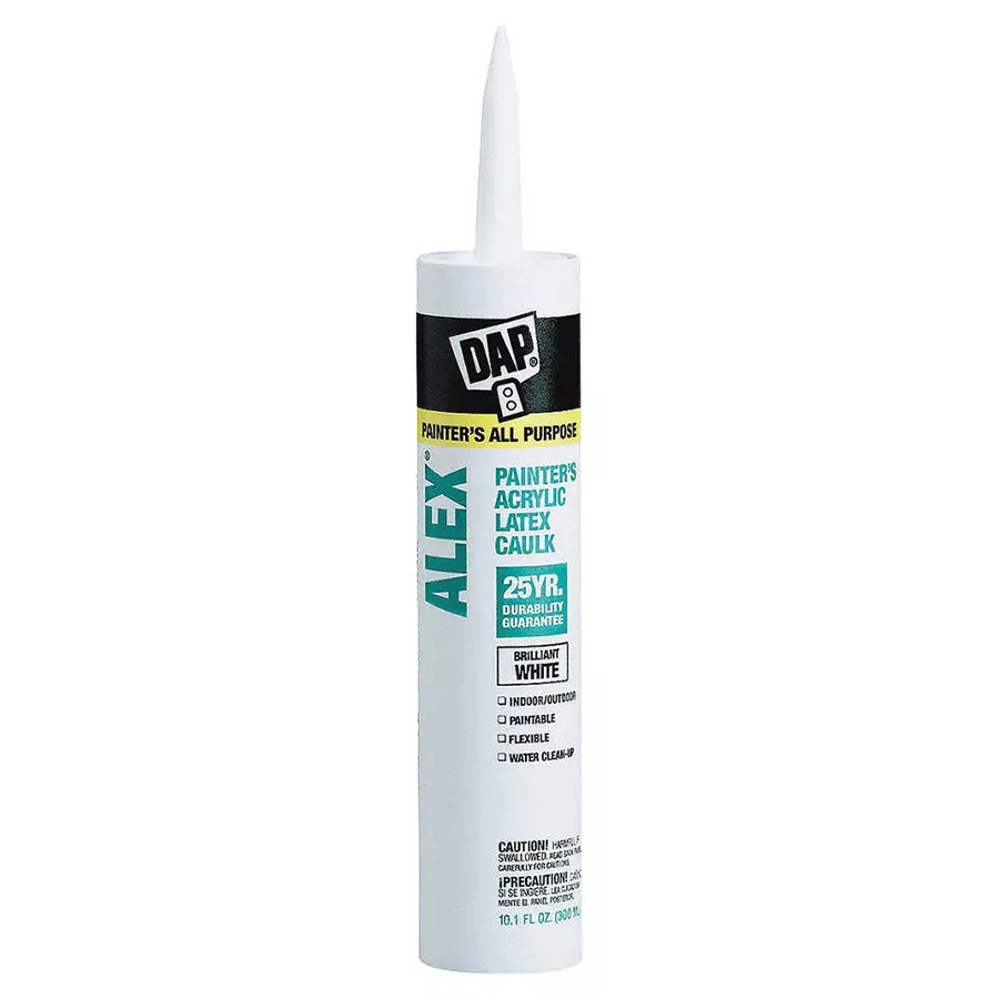DAP Alex Painter's Acrylic Latex Caulk - White - 10.1 oz