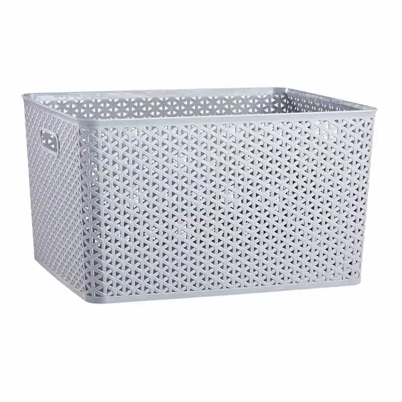 Dark Grey Y-Weave Storage Basket, XXL