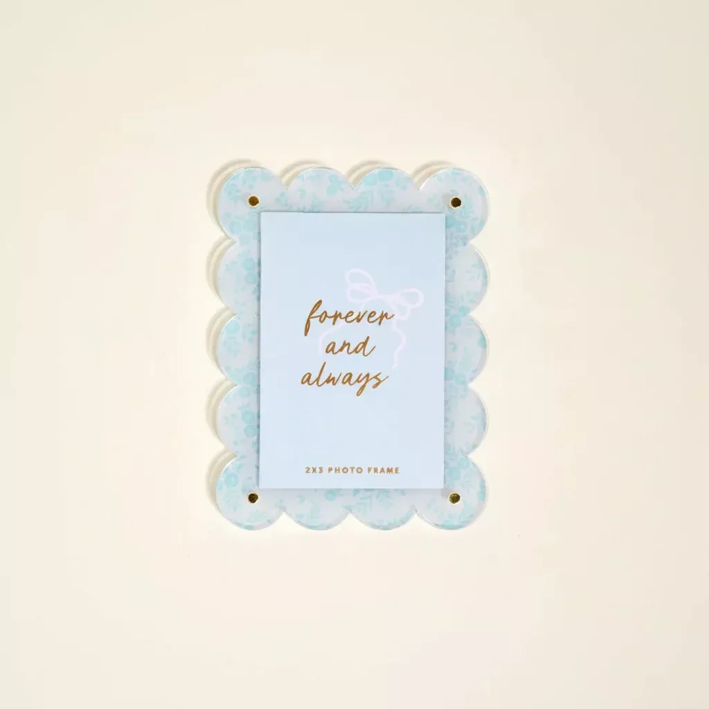 The Darling Effect - Mini Acrylic Picture Frame Magnet, Something Blue