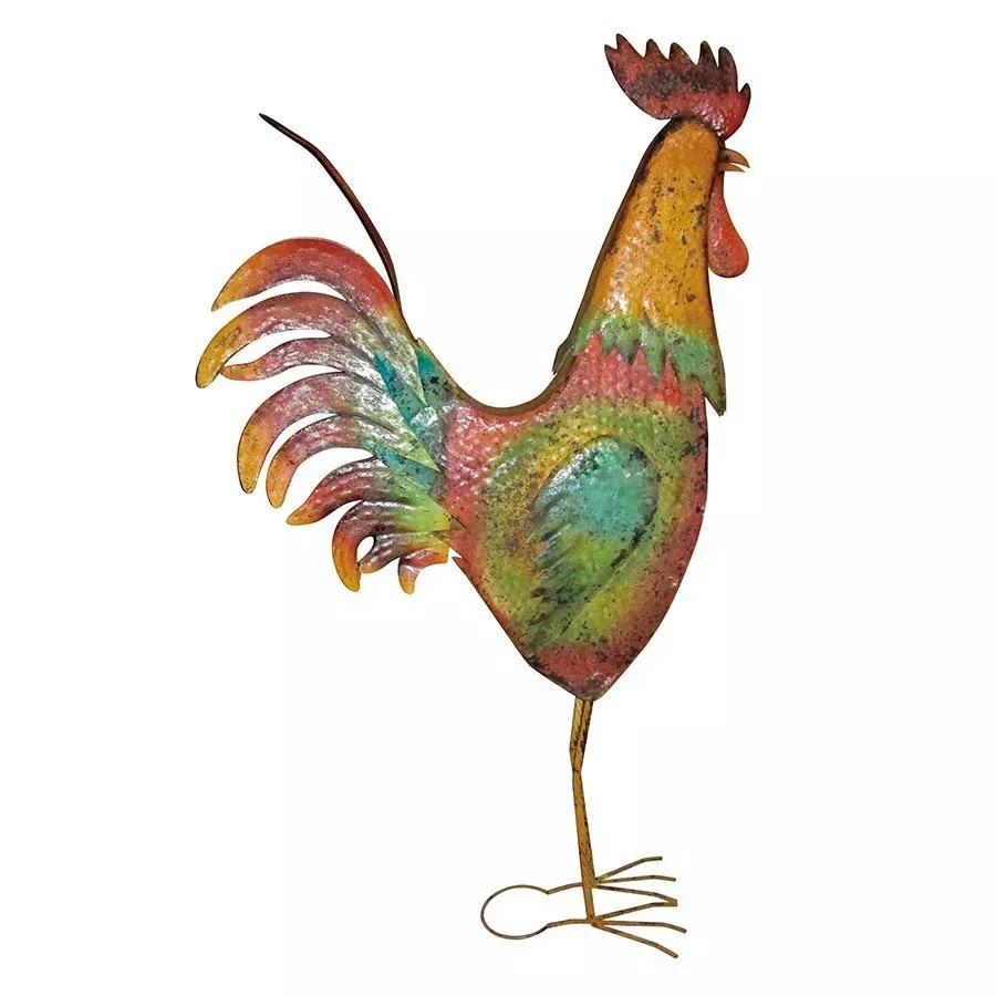 DDI Inc. Backyard Expressions Metal Rooster Garden Statue - 63