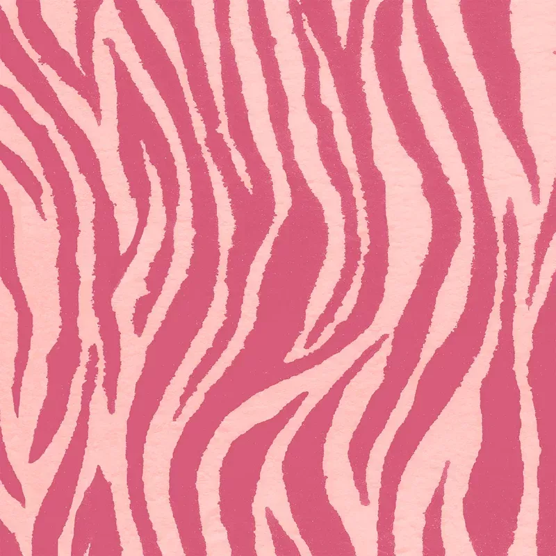 Debra Zebra Pink on Pink Wallpaper