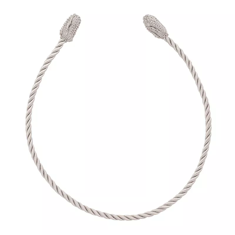 Decorative Christmas Garland Ties, Silver