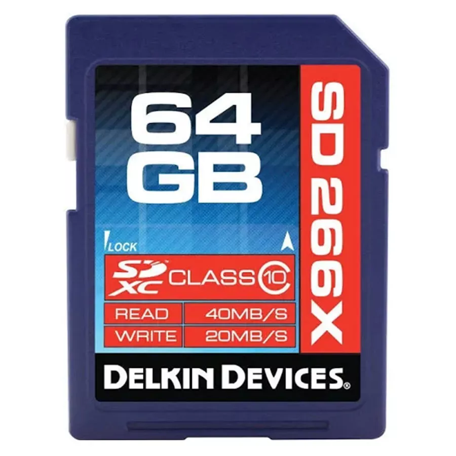 Delkin Devices Trail Cam Memory Card SDXC-64GB
