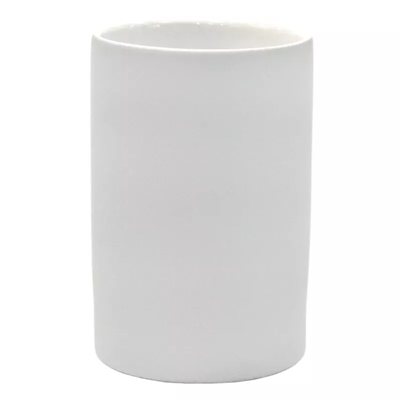 Denn Grey Soft Touch Bath Tumbler, 4.8"