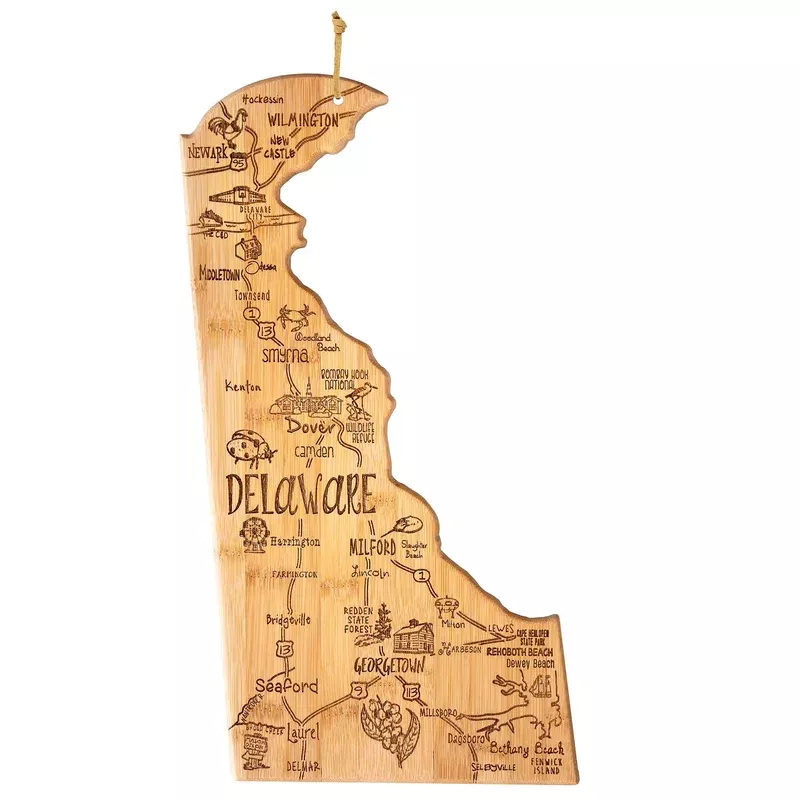 Destination Delaware Cutting Board 16-1/2″ x 9-1/2″