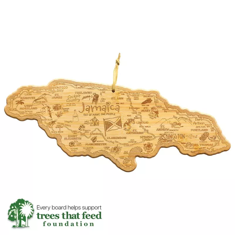 Destination Jamaica Cutting Board 17-1/2″ x 7-3/8″