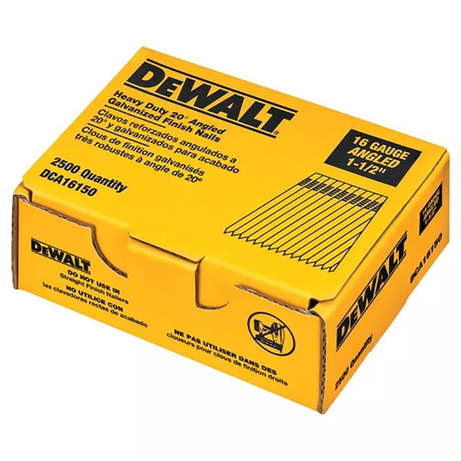 DeWalt 16 ga Angled Finish Nails