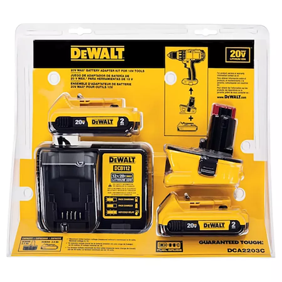 DeWalt 18V-20V Adapter Battery Combo Kit