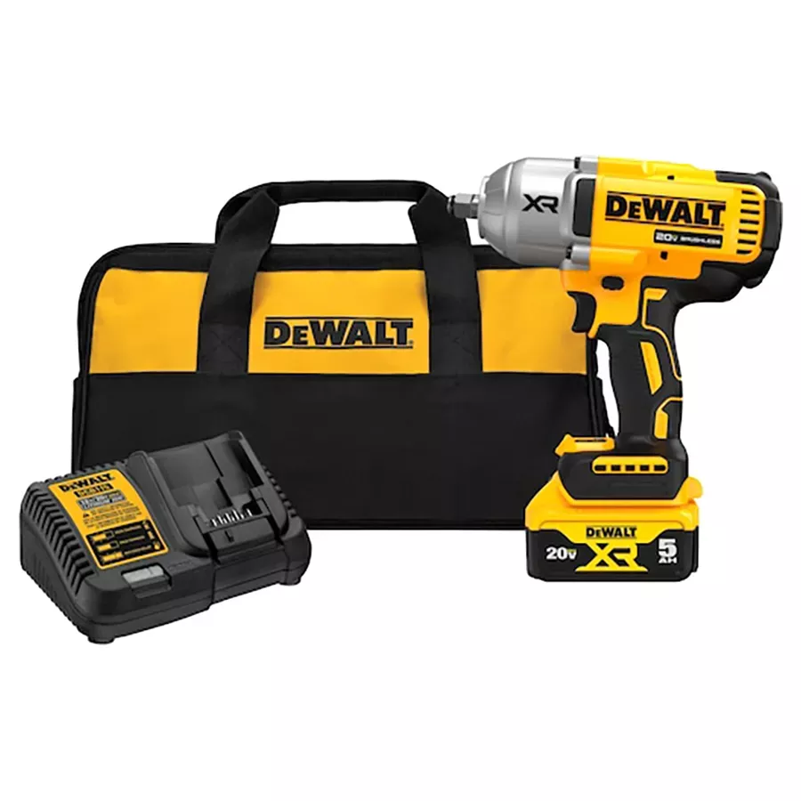 DeWalt 20V MAX XR 1/2" High Torque Impact Wrench with Hog Ring Anvil Kit