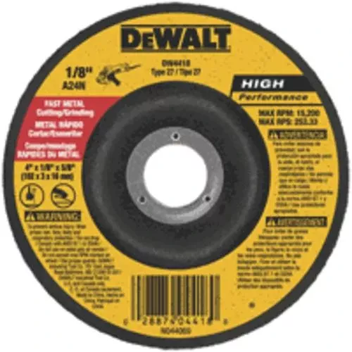 Dewalt DWA4511H Metal Grinding Wheel 4-1/2"x1/8"x5/8"-11