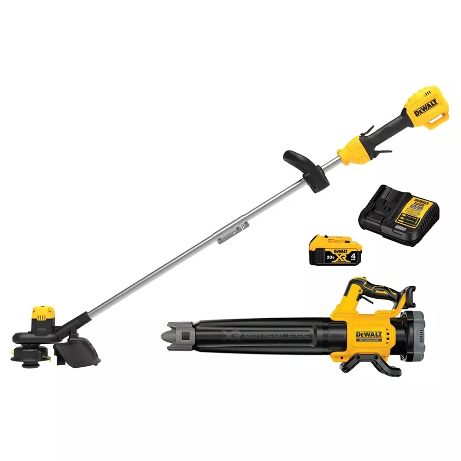 DeWalt XR 20V Max Cordless String Trimmer and Brushless Blower Combo Kit