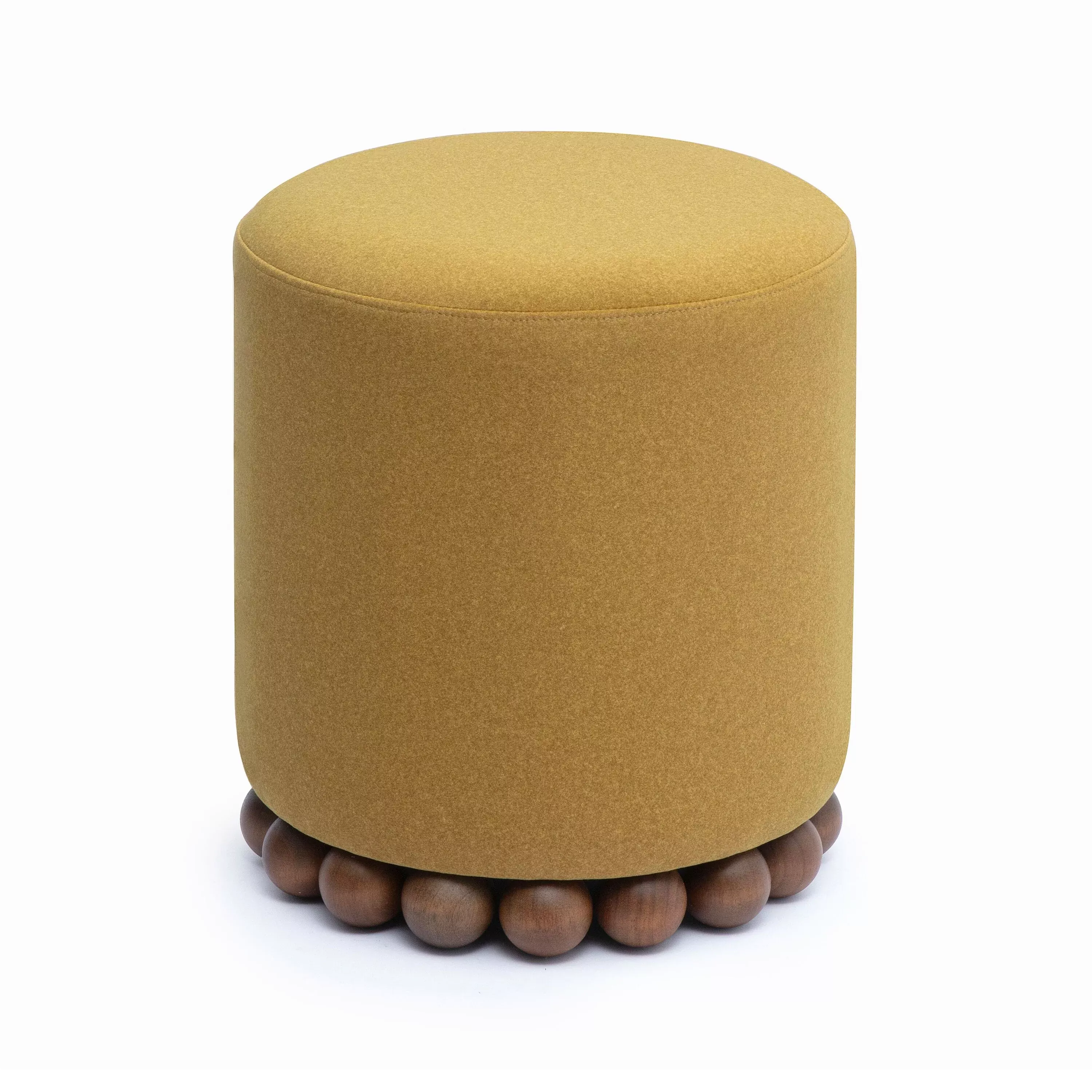 Dex Amber Performance Vegan Mohair Ottoman