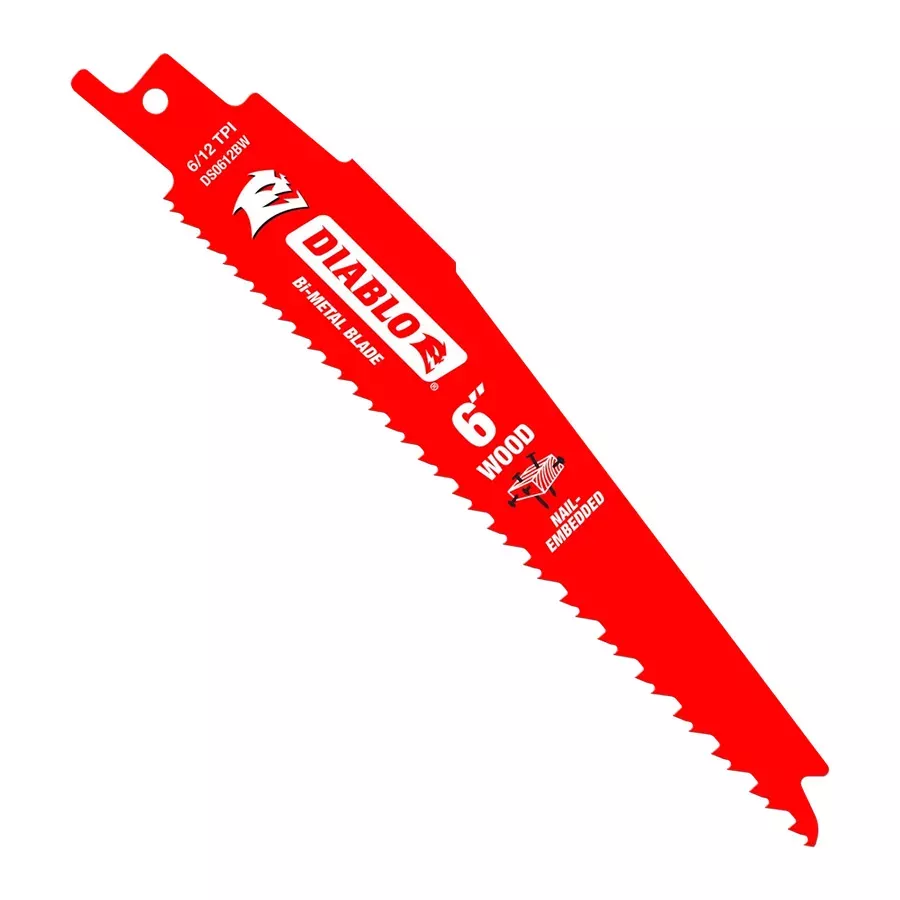 Diablo Bi-Metal Reciprocating Saw Blade for Nail-Embedded Wood
