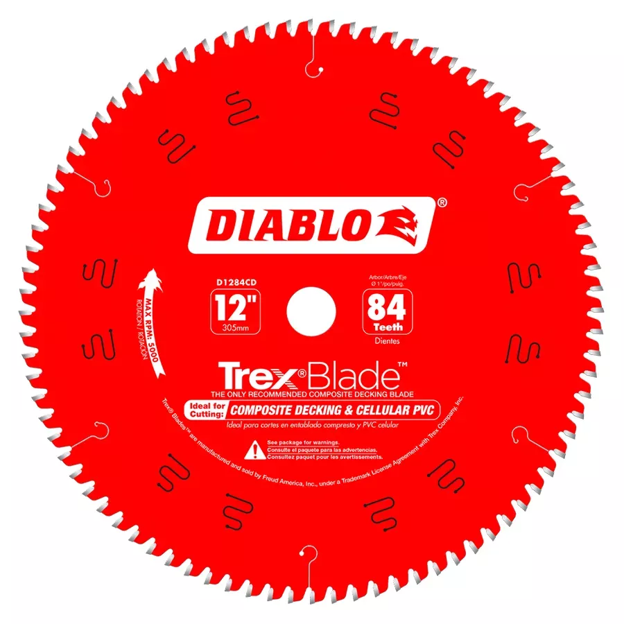 Diablo Composite Material/Plastics Circular Saw Blade - 12" x 84 Tooth