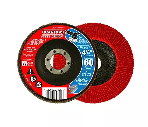 Diablo DCX045060N01F Coarse Grinding and Polishing Flap Disc, 60-Grit