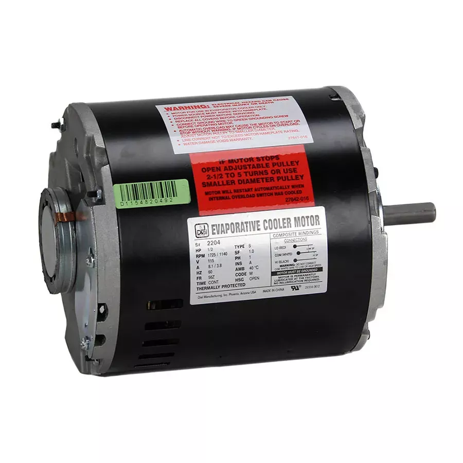 Dial Mfg 1/2 HP 2-Speed Motor 2204