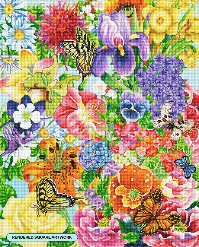 Diamond Art Club - Butterflies and Flower Garden