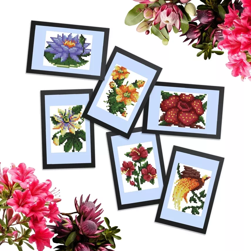 Diamond Art Club - Mini Dazzles, Exotic Flora