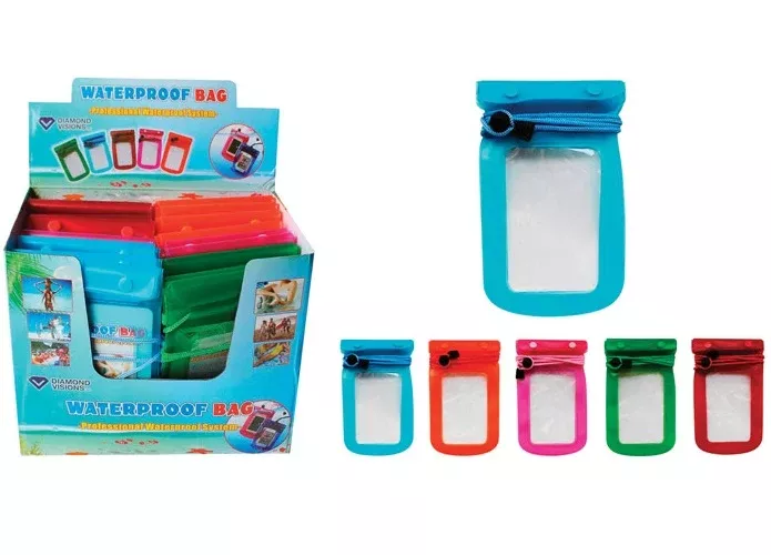 Diamond Visions 01-1454 Waterproof Cell Phone Bag, Assorted Colors