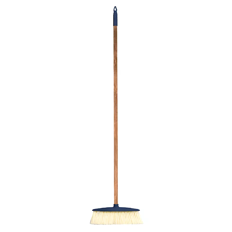 Distressed Bamboo Canoe Broom