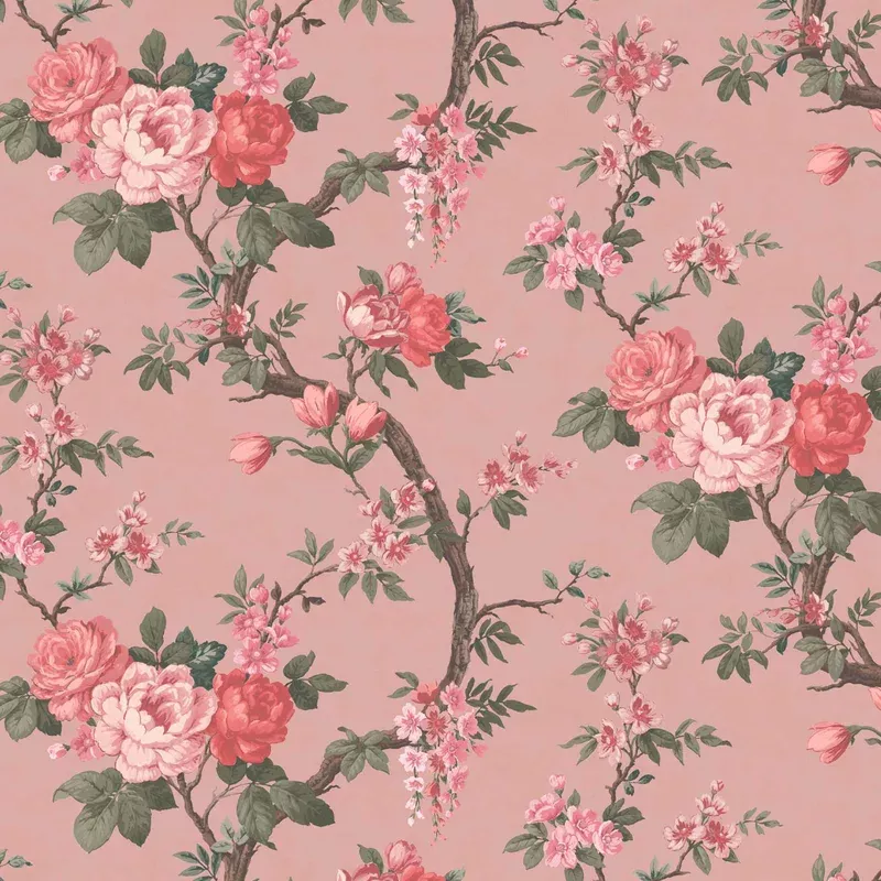 Ditsy Floral Old Rose Wallpaper