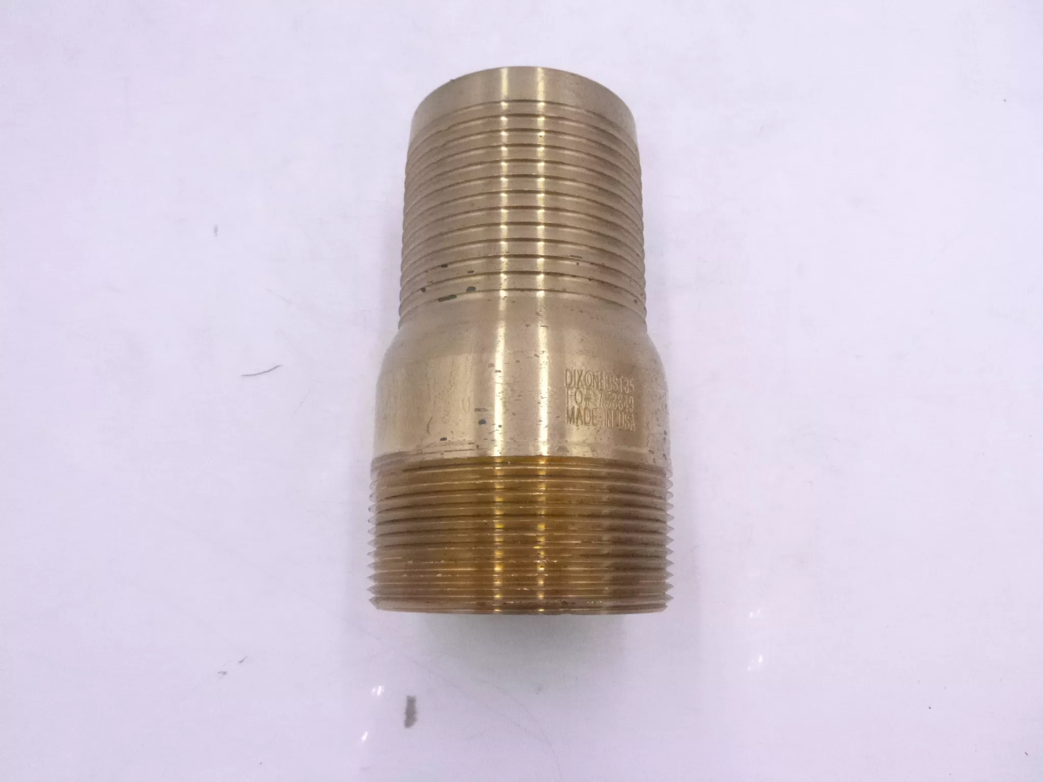 Dixon BST35 Valve King Combination Nipple 3″ NPT Brass Threaded End