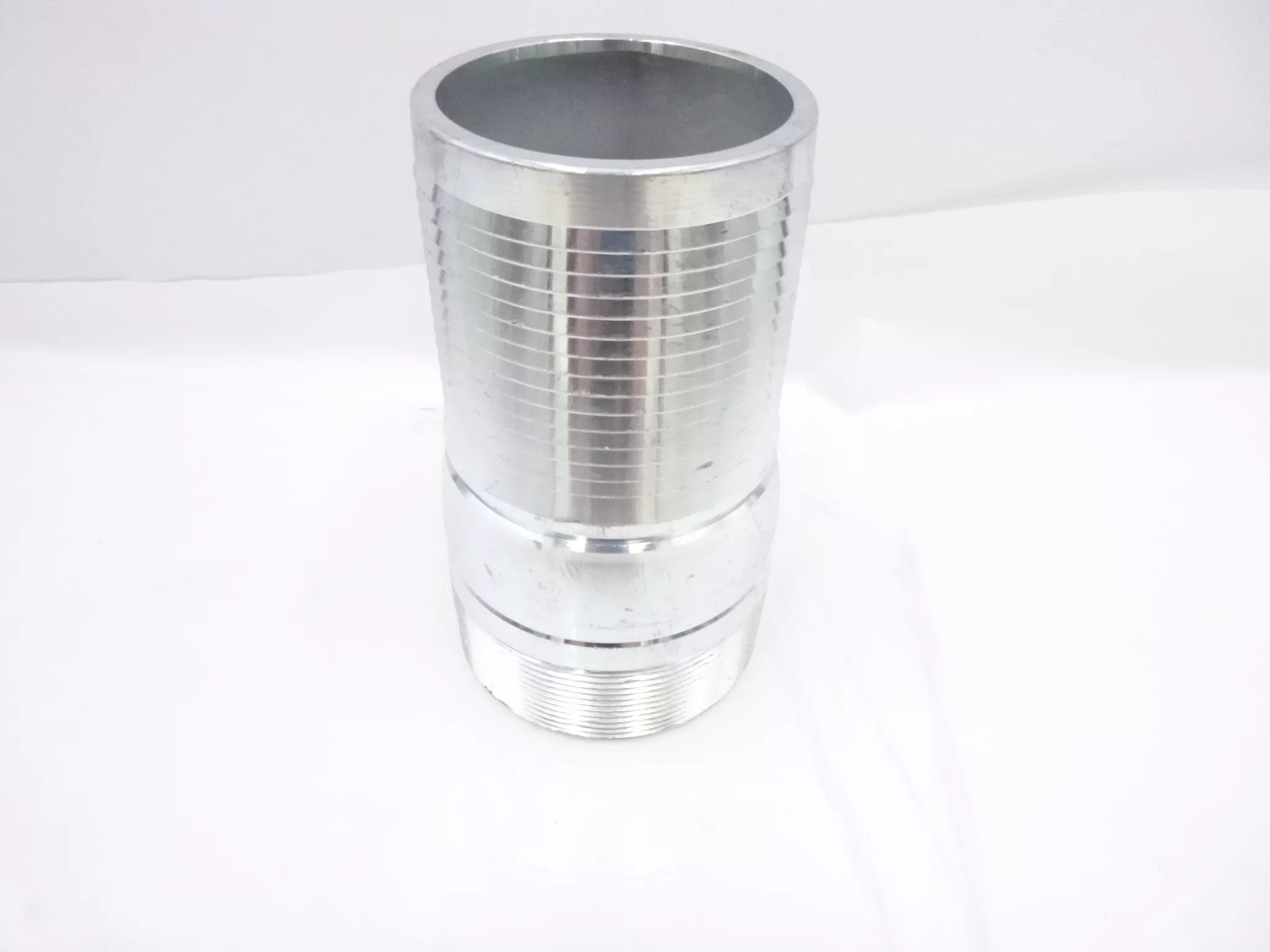Dixon STC40CS King Crimp Combination Nipple 4″ Male NPT Plated Carbon Steel