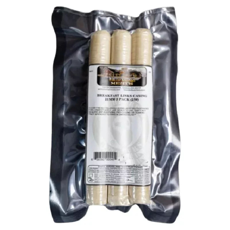 DIY Sausage – 21mm Collagen Breakfast Link Size Casing 3 Pack
