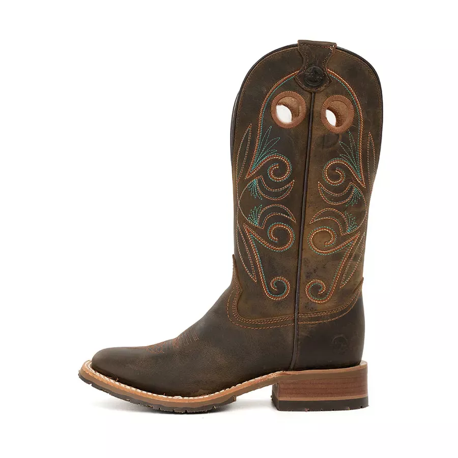 Double H Women's Grace 12" Wide Square Toe Roper Boots - Brown