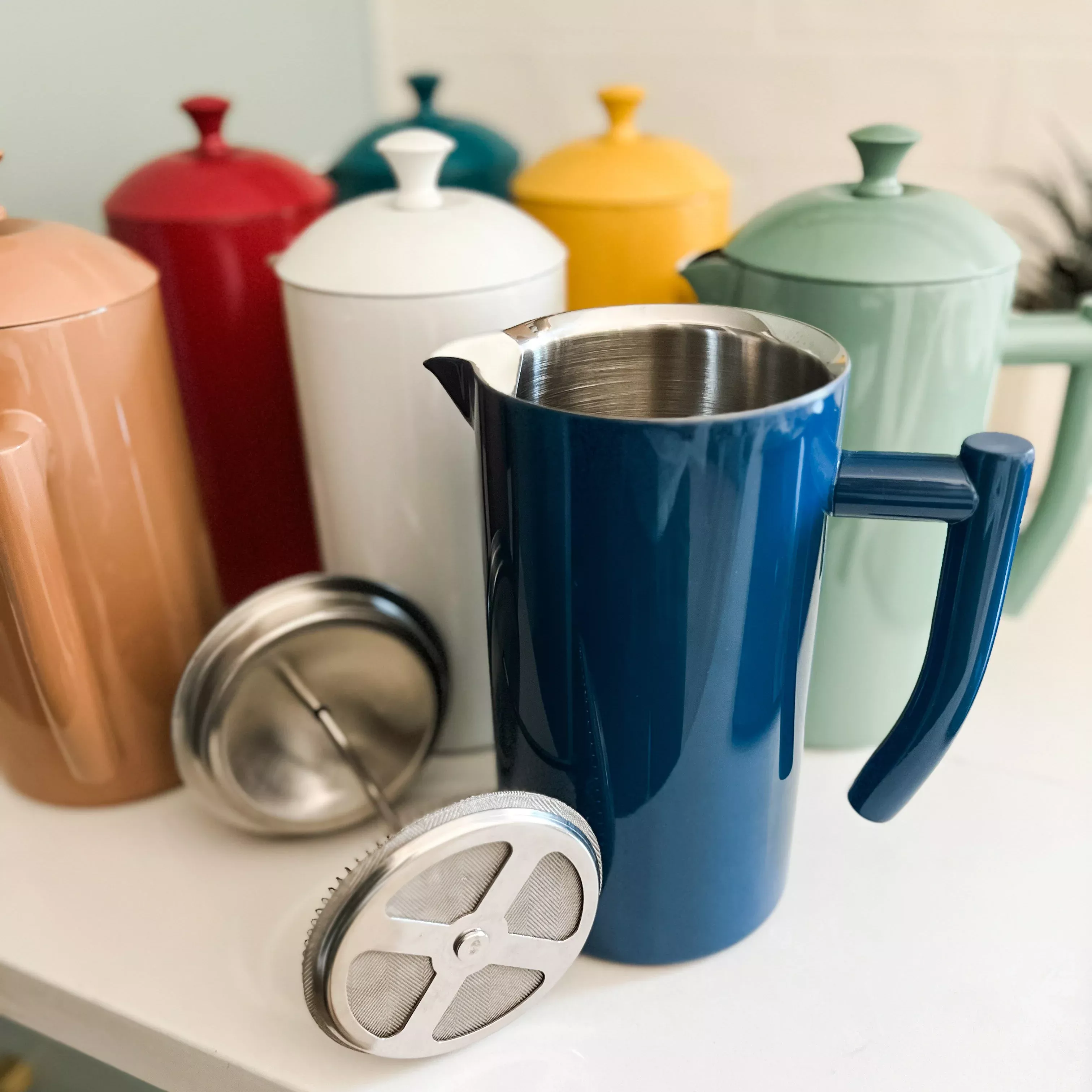 Double-Walled Colored French Press