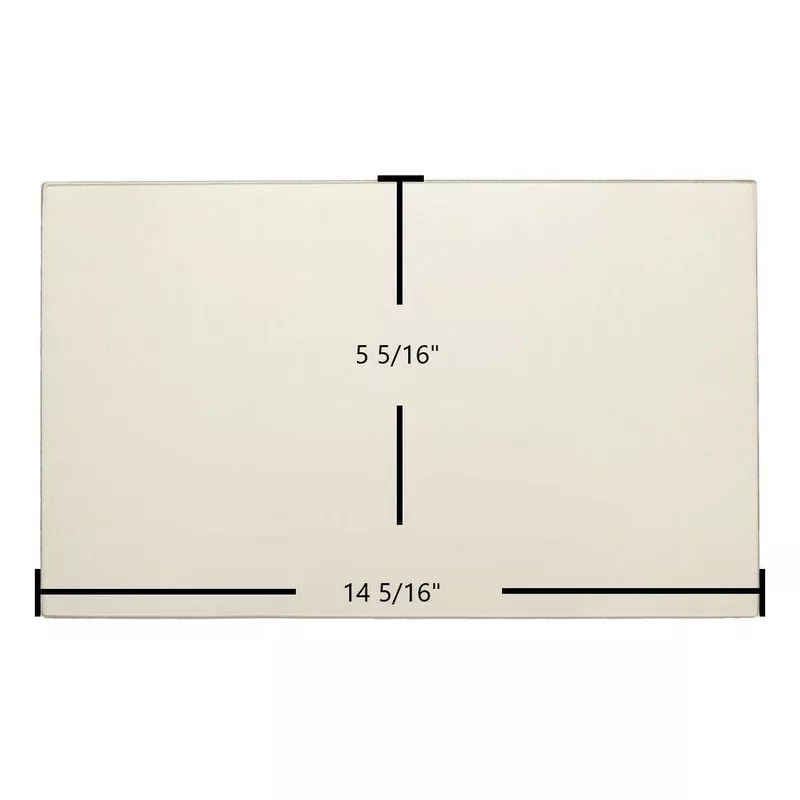 Dovre 2000 Standard Large 2700 GLS Ceramic Glass Panel 14 5/16″ x 5 5/16″ Replacement