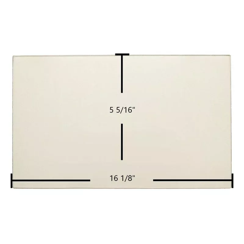 Dovre 2000 Super Large Ceramic Glass Panel 16 1/8″ x 5 5/16″ Replacement