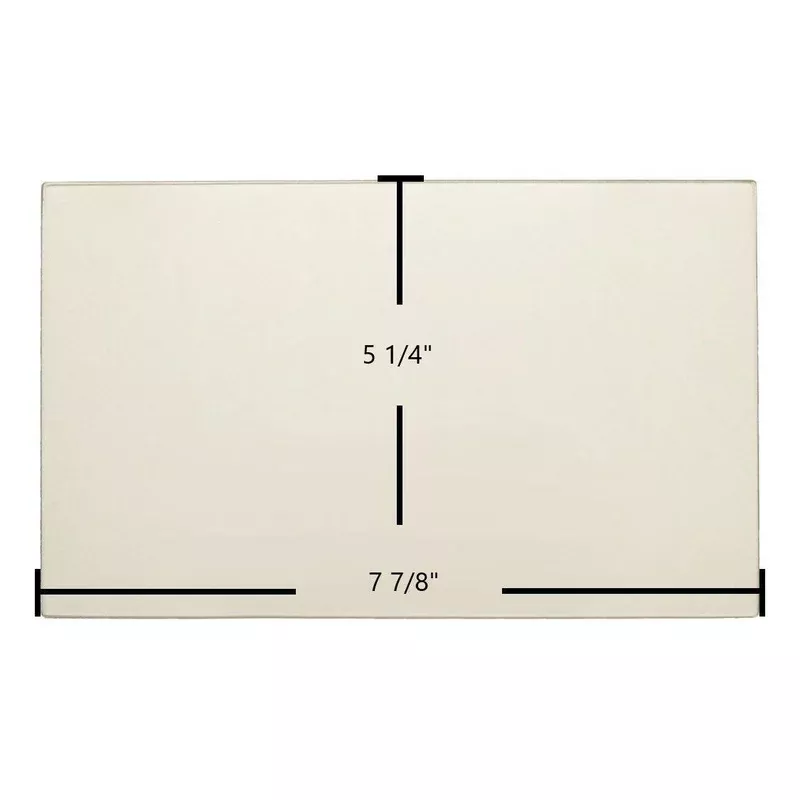 Dovre 2000 Super Super 8 Ceramic Glass Panel 7 7/8″ x 5 1/4″ Replacement