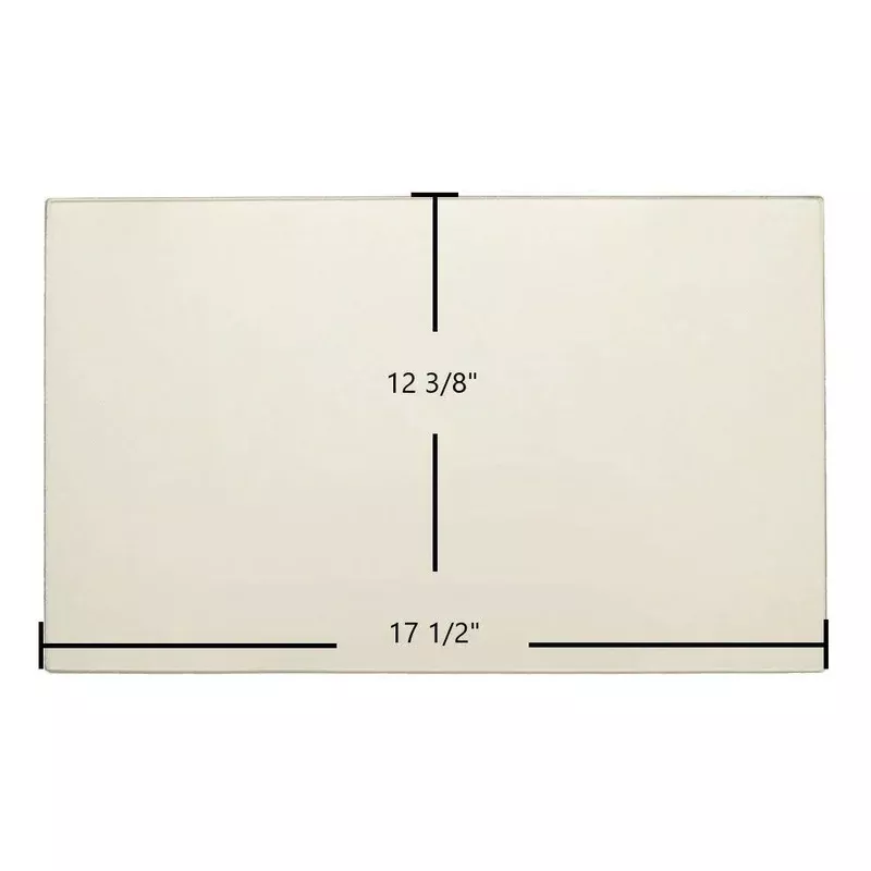 Dovre 425 Replacement Glass High-Temp Ceramic Pyro-Glass (17-1/2″ x 12-3/8″)