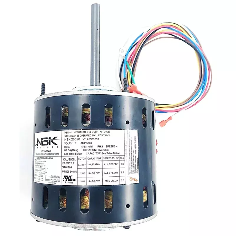 Drive Blower Motor 115V 1075 Rpm 3/4-1/5 Hp | NBK-20590