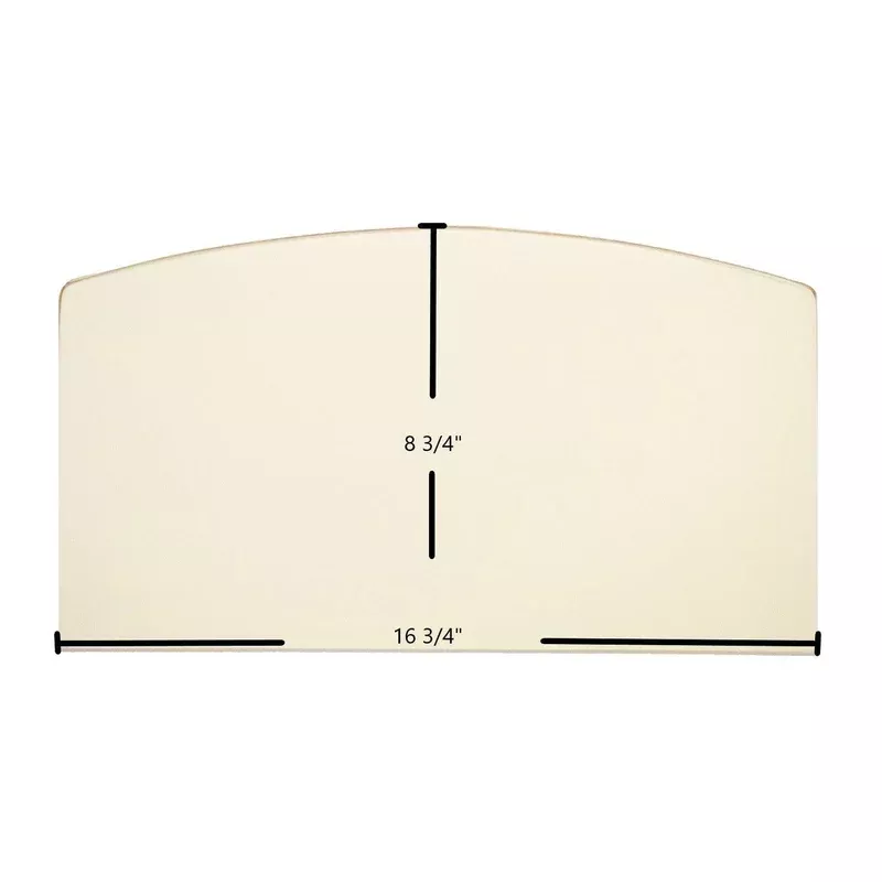 Drolet Archtop Ceramic Glass Panel 16 3/4″ x 8 3/4″ Replacement for Blackcomb Celtic Adirondack Blackwood Columbia Eastwood 1500 Eldorado Savannah SGS Units (SE08537-10)