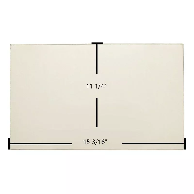 Drolet Ceramic Glass Panel 15 3/16″ x 11 1/4″ Replacement for Austral Azimuth Baltic Legend Myriad Series (SE30080)